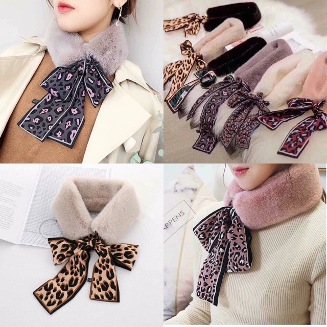 Khăn Quàng Cổ Lông Thỏ Siêu Ấm