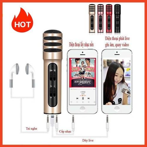 Micro thu âm hát karaoke online Livestream míc C7