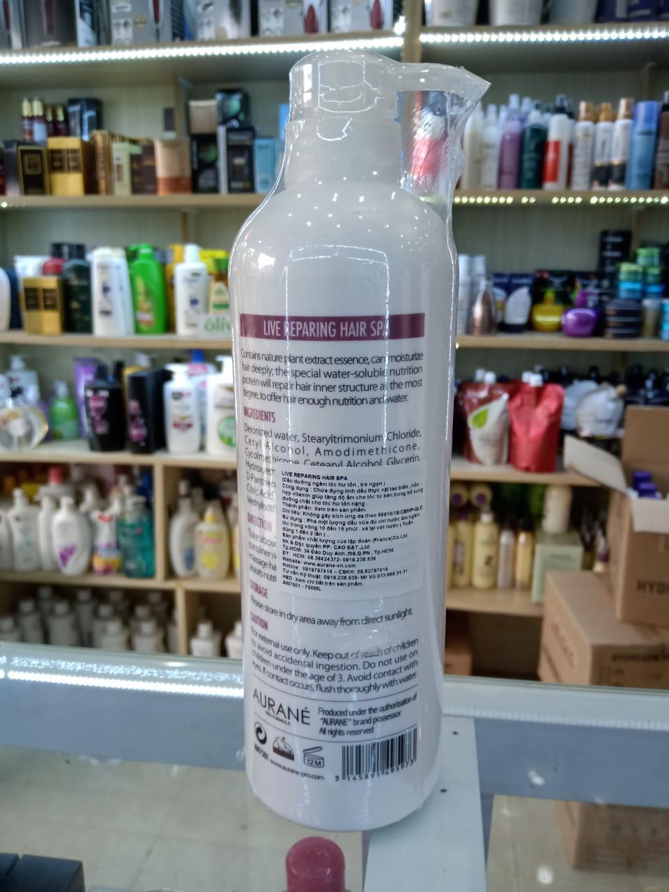 DẦU DƯỠNG TÓC SPA AURANE 750ml