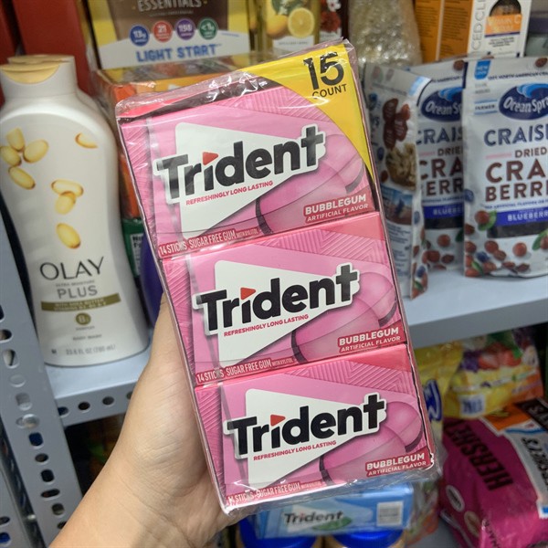 5 Kẹo Singum Trident Mỹ (5 count x 14 Sticks)