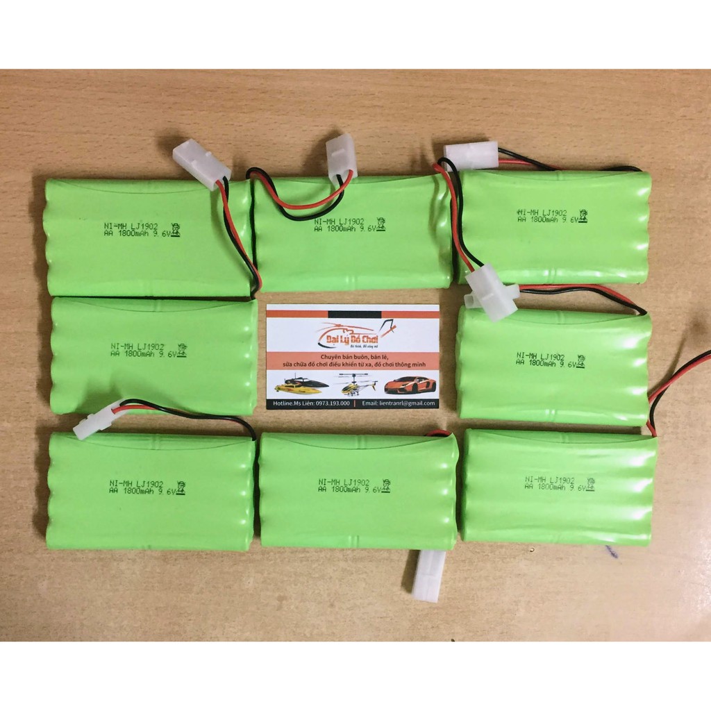 Pin sạc 9.6V 1800mAh chân ket2p