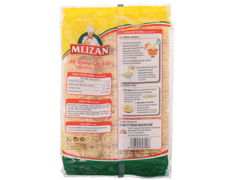 Mì trứng cao cấp Meizan 500g