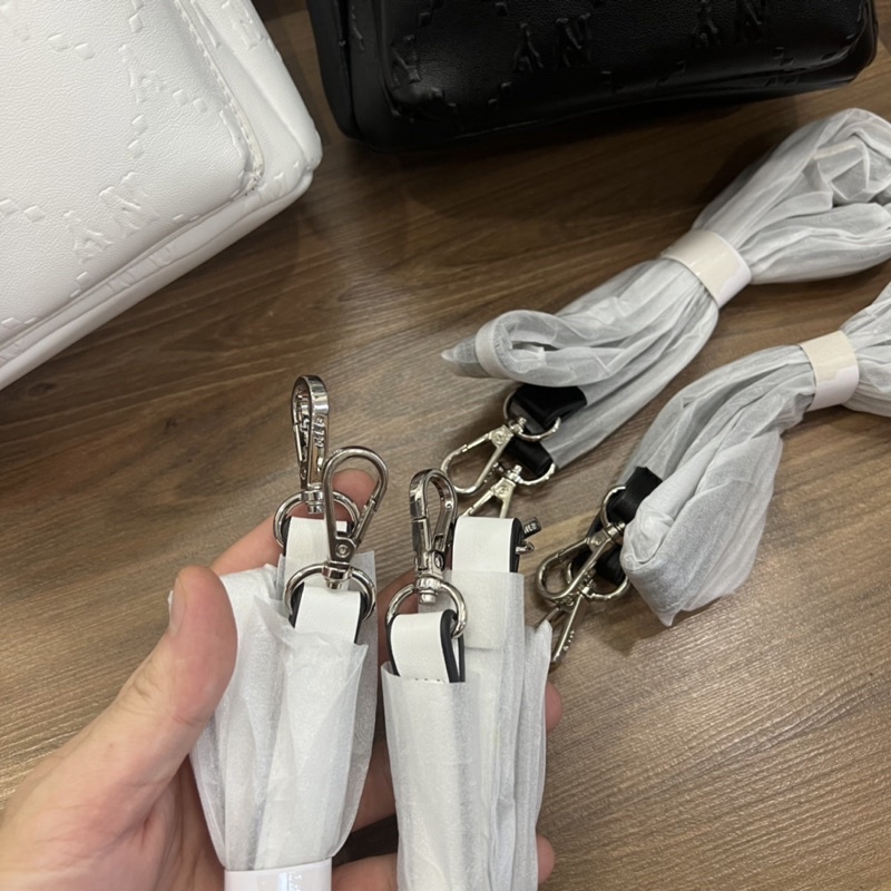 Balo nữ - Balo Mini MLB Diamond Đen Trắng Hàng Trung Cao Cấp