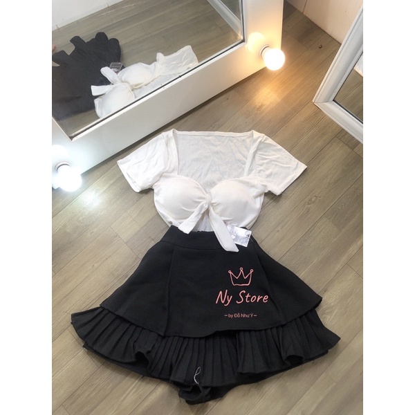 [HOT] ÁO CROPTOP CỘT NGỰC - CÓ MÚT ( ẢNH THẬT) AO41