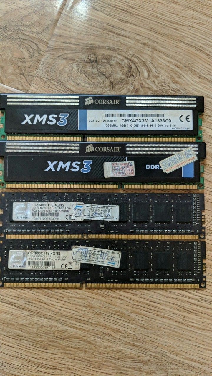 ram ddr3 4gb cho PC giá rẻ
