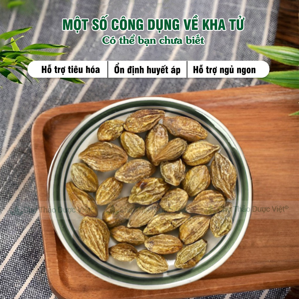 Quả kha tử khô 500g, hạt to, sạch, kha tử ngậm ho, dùng nấu siro, hỗ trợ giảm đau họng, khan tiếng