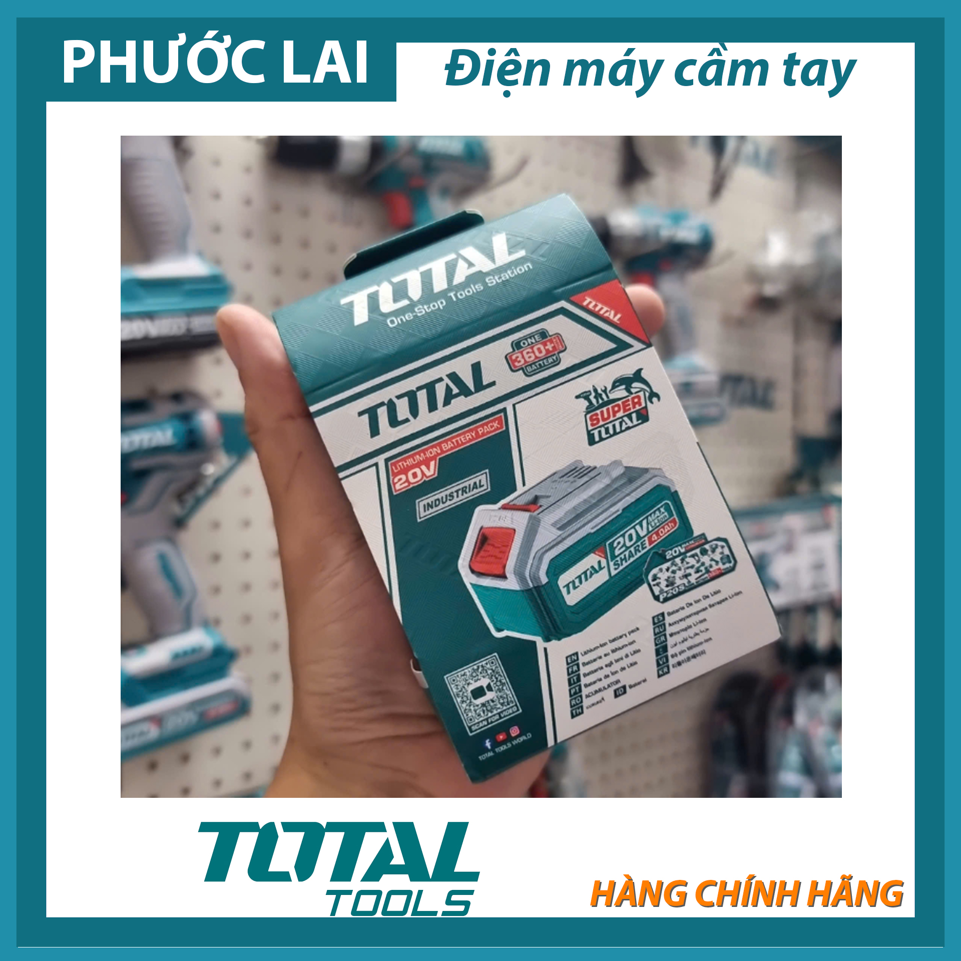 Pin Lithium-Ion Total 20V/4.0Ah TFBLI20021