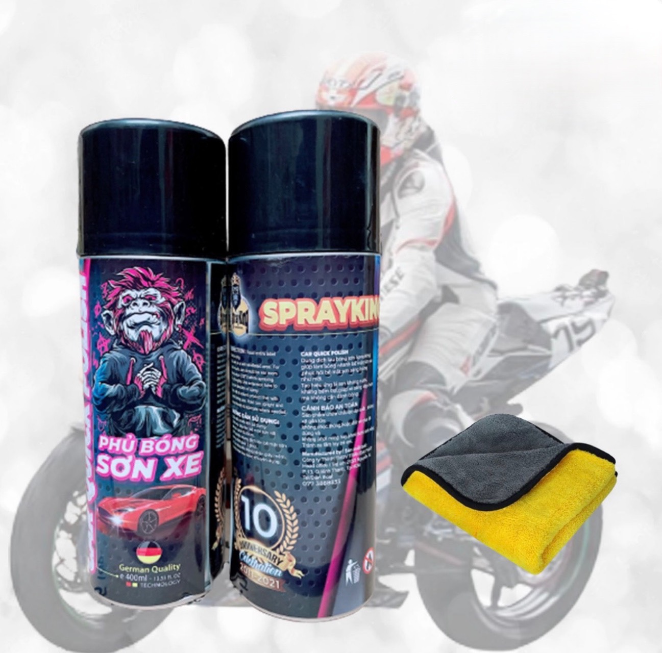 Chai xịt bóng sơn xe Sprayking 400ml
