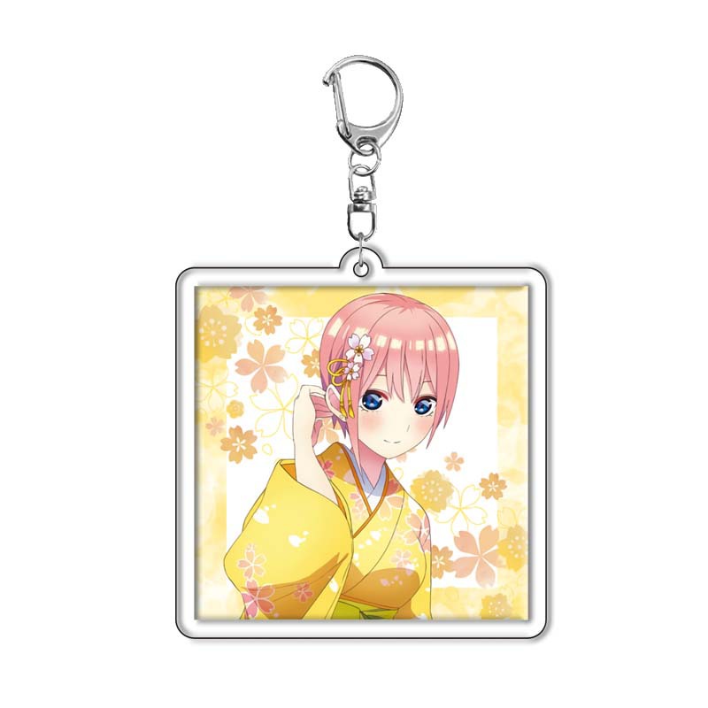 Móc khóa mica anime Gotoubun no Hanayome - Mẫu 2 (Hình in ép giữa 2 mặt mica) [T69 Shop]