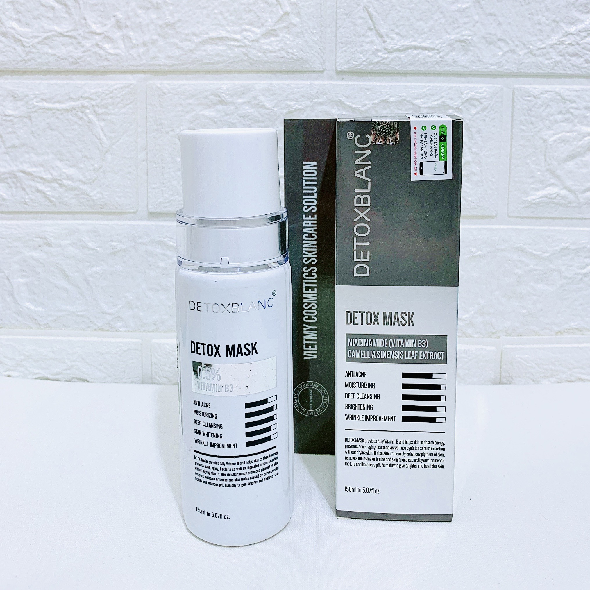 Mặt nạ thải độc trắng da DetoxBlanc