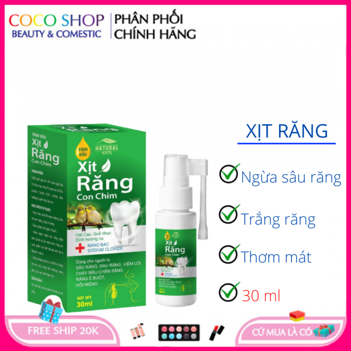 Xịt răng con chim giúp khử mùi hôi, làm dịu mát miệng – 30ml