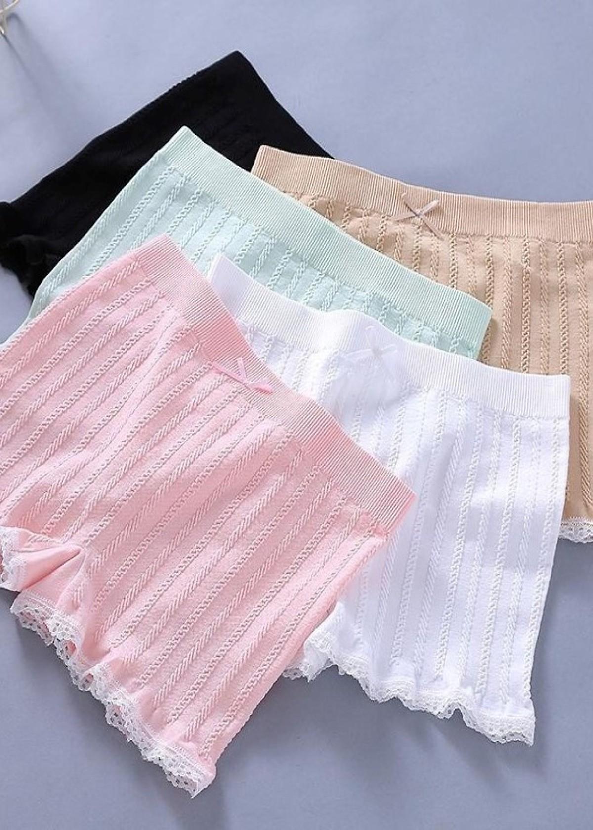 Quần đùi short mặc trong váy gân tăm