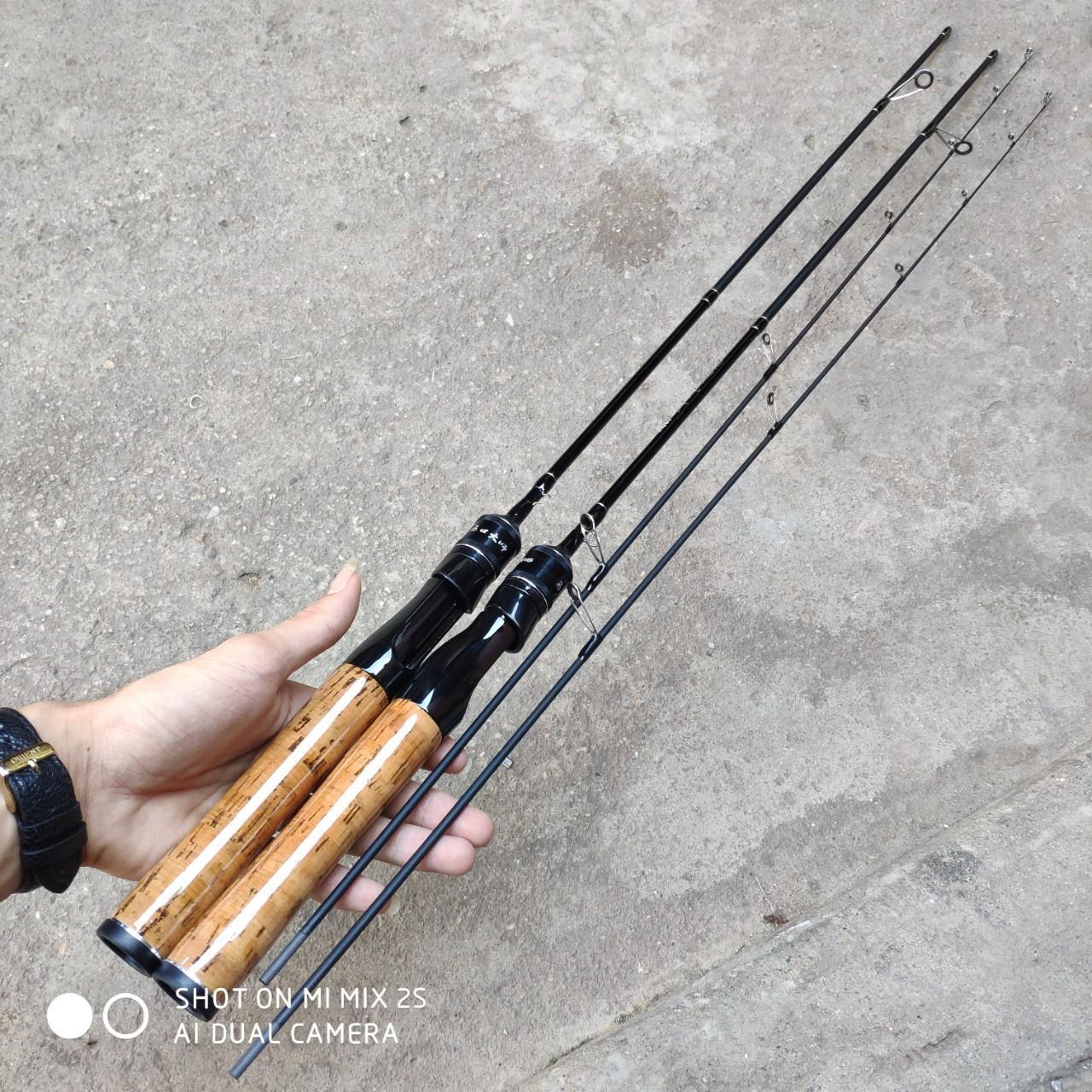 Cần câu lure máy đứng dài 1m8 độ cứng UL đọt đặc hàng đẹp big sale
