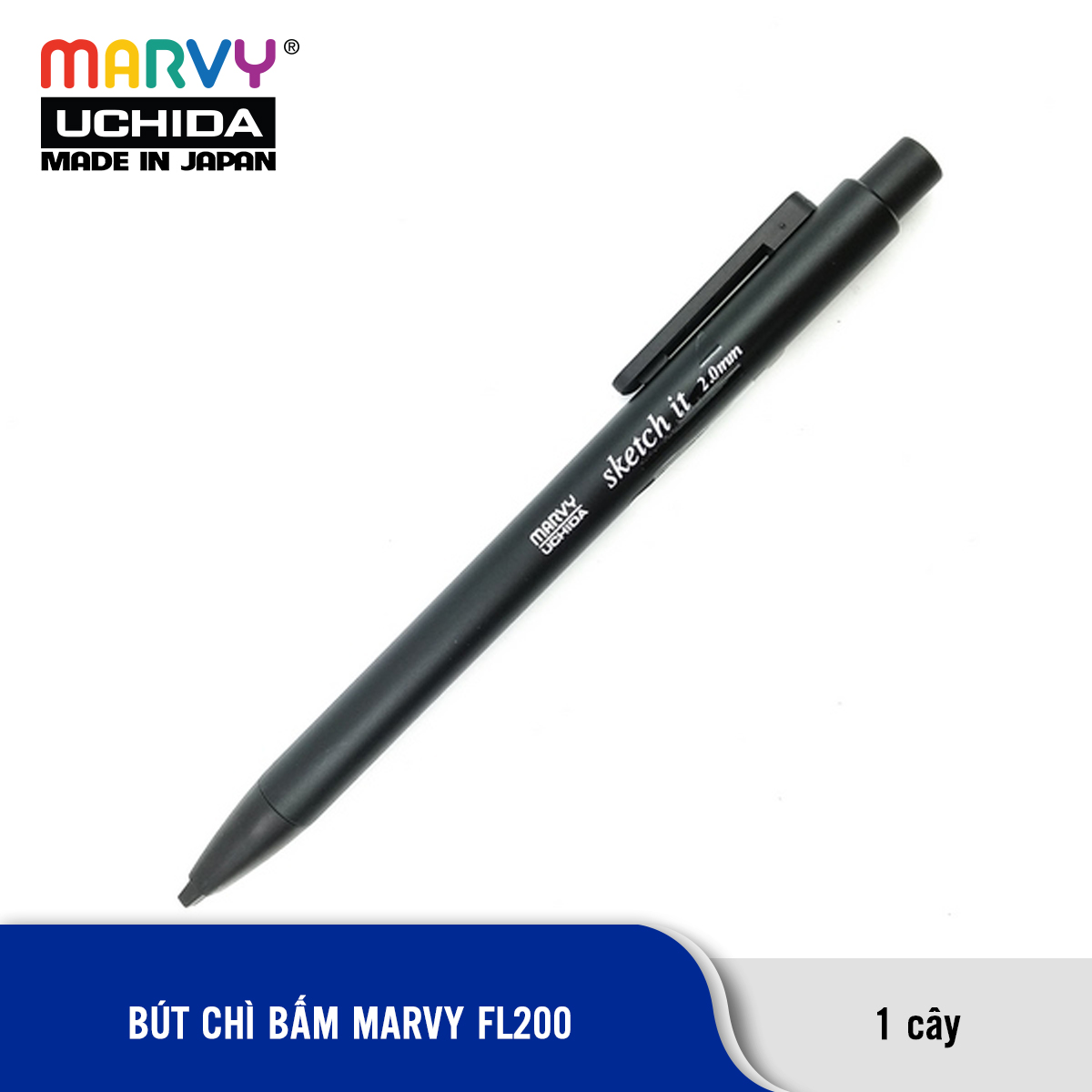 Bút chì ngòi dẹp 2mm Marvy FL200