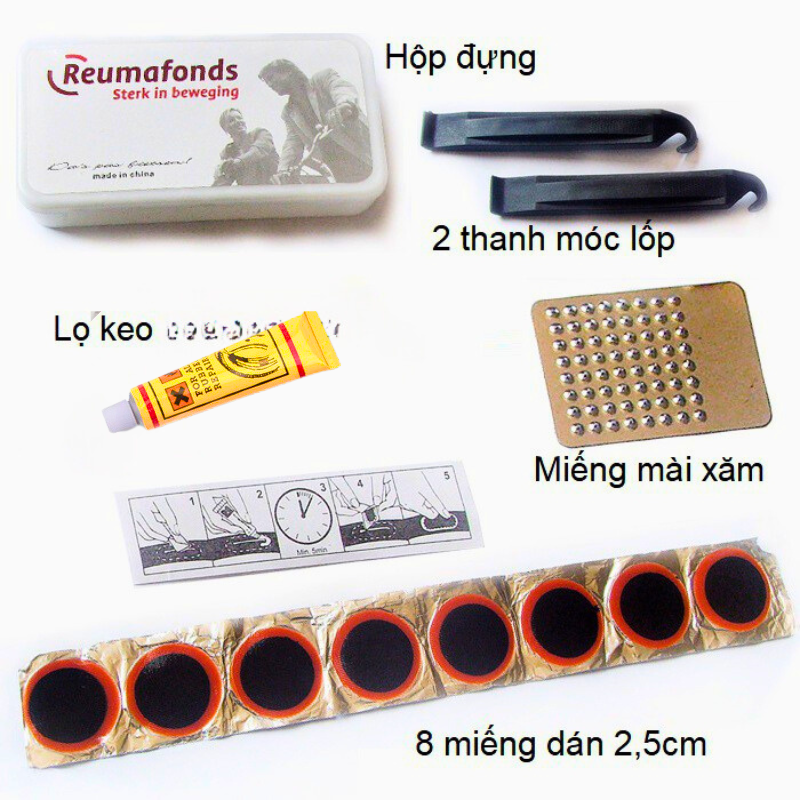 Bộ Vá Săm Xe Đạp Mini Bỏ Túi Tiện Dụng