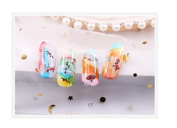 [HÀNG MỚI 2019] Set 12 chai cồn loang vẽ móng chai 15ml