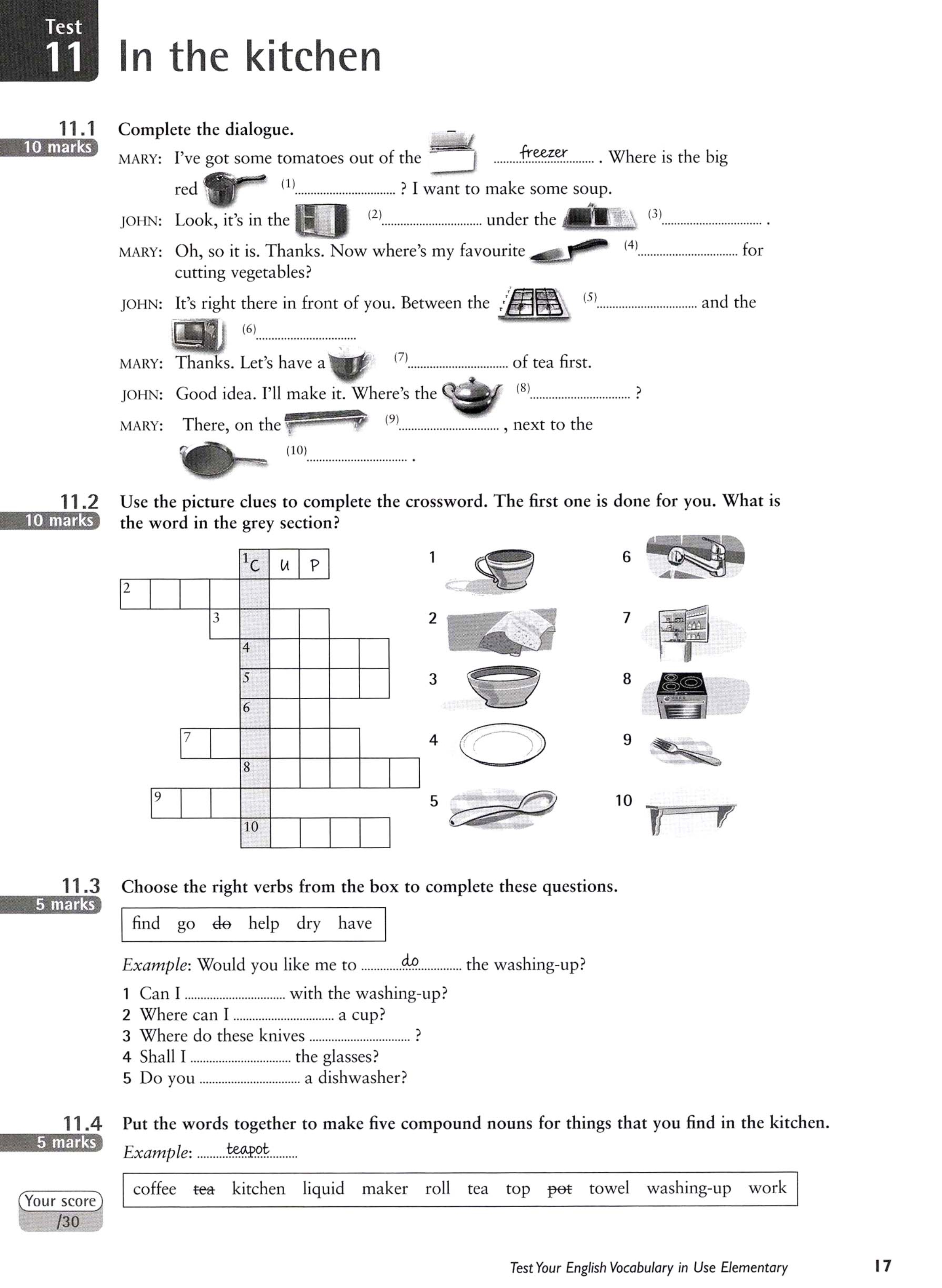[Sách] Cambridge Test Your English Vocabulary in Use : Elementary ( Second Edition) with Key