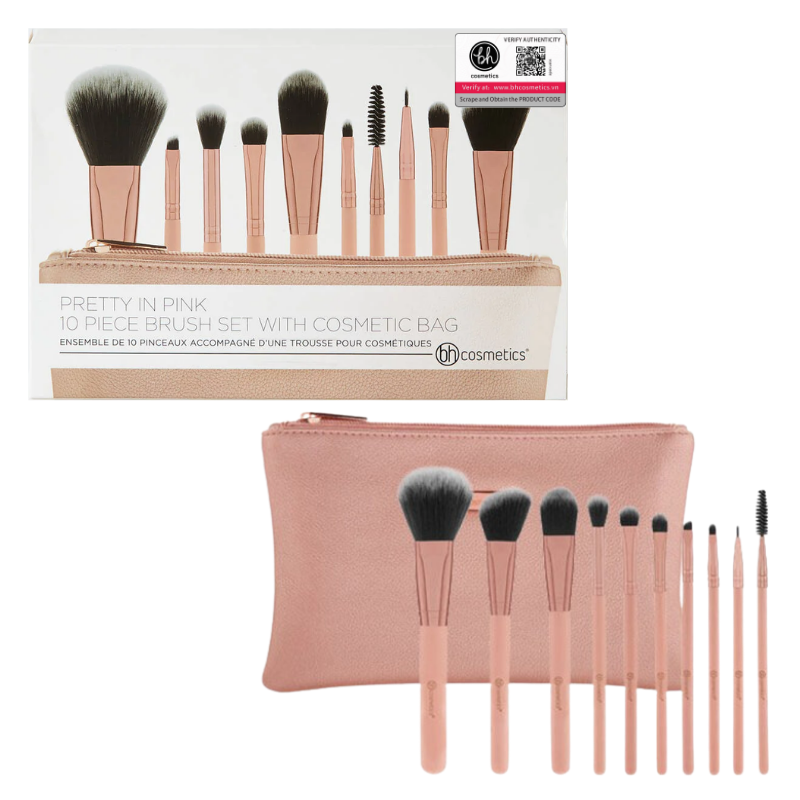 Bộ cọ BH Cosmetics Pretty in Pink 10 cây