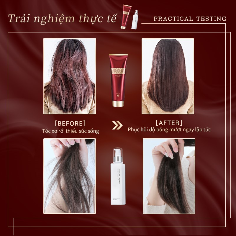 [HCM]Combo Mask Ủ Tóc + Tính chất dưỡng phục hồi tóc AHA DREAM TREND
