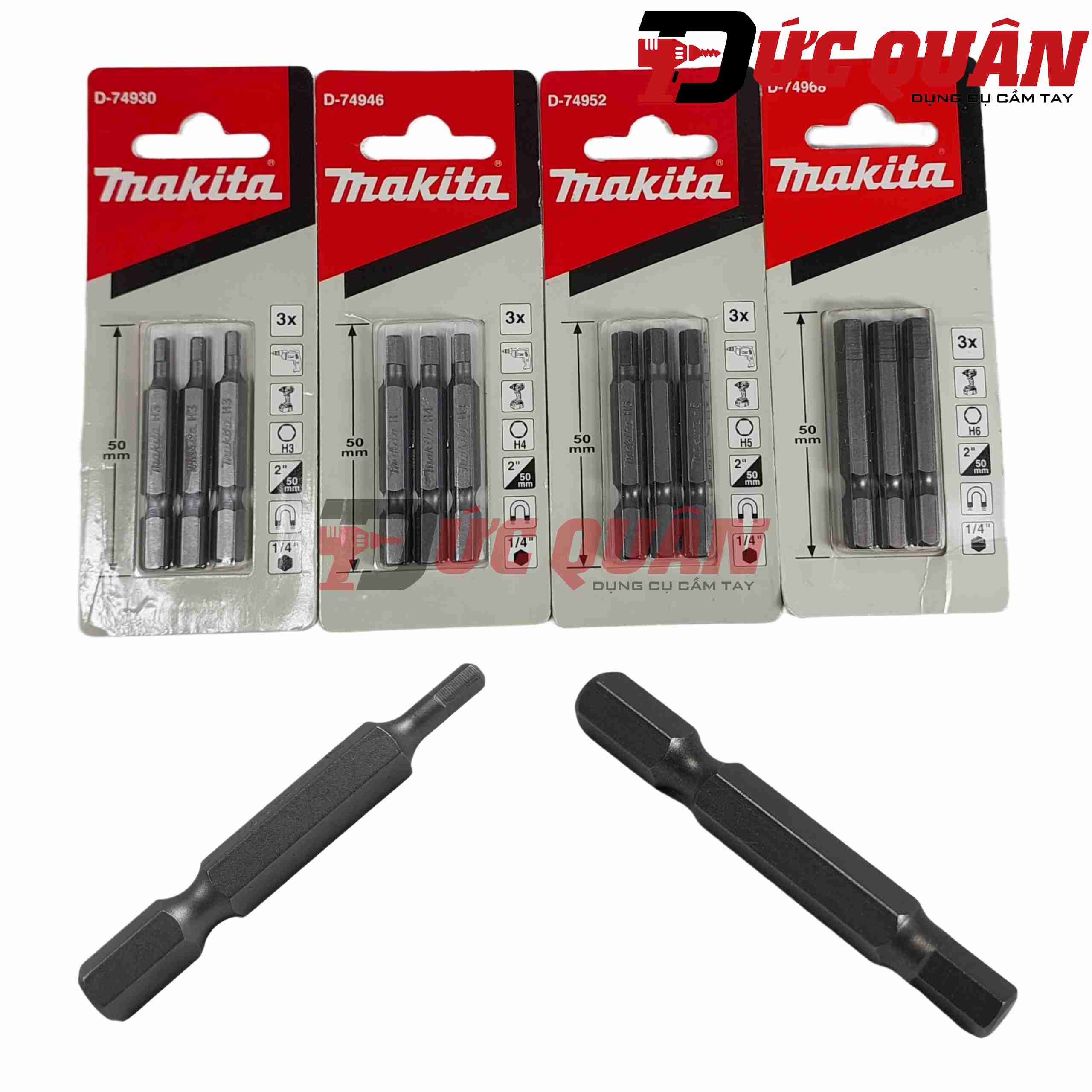 Lục giác ( 3, 4, 5, 6mm ) Makita ( 1 đầu )