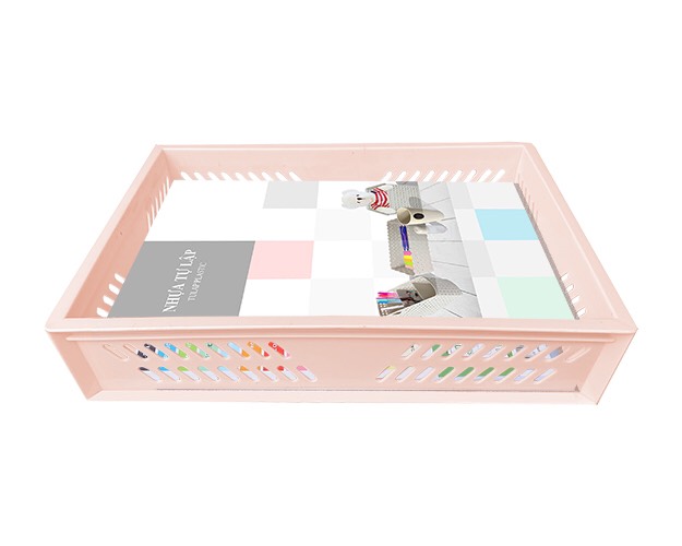 Rổ nhựa chữ nhật 934 TỰ LẬP - 32cm