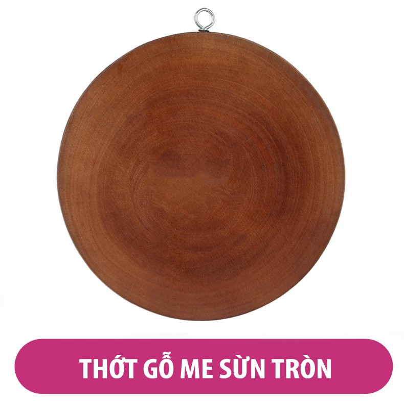 Thớt gỗ tròn cao cấp - thớt gỗ me sừn