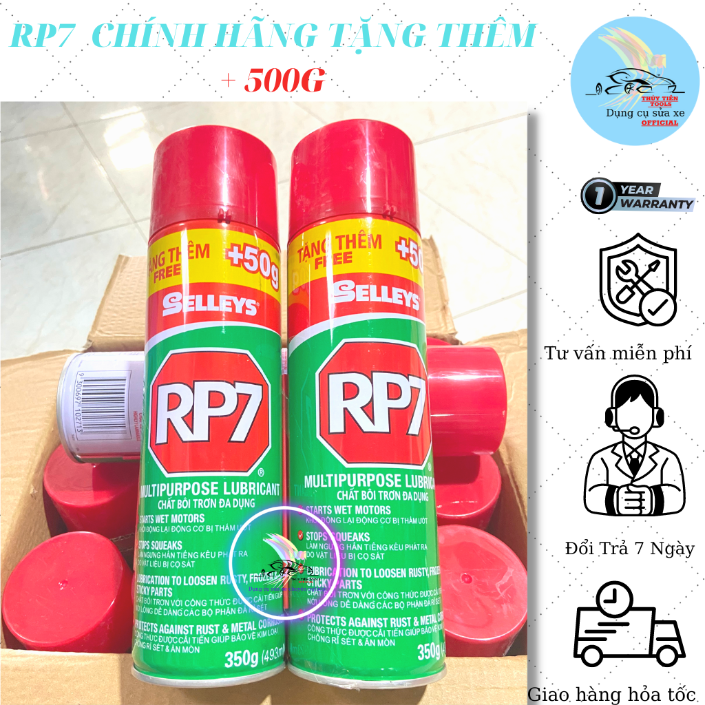 Chai Xịt Chống Rỉ Sét Và Bôi Trơn Selleys Rp7 350G - 493ML |Hàng chính hãng