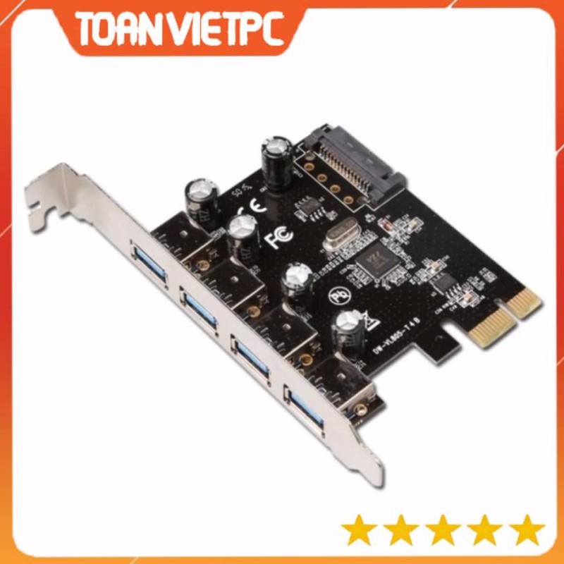 Bảng giá Card chuyển đổi PCI Express to USB 4 cổng 3.0 - 2 CỔNG Phong Vũ
