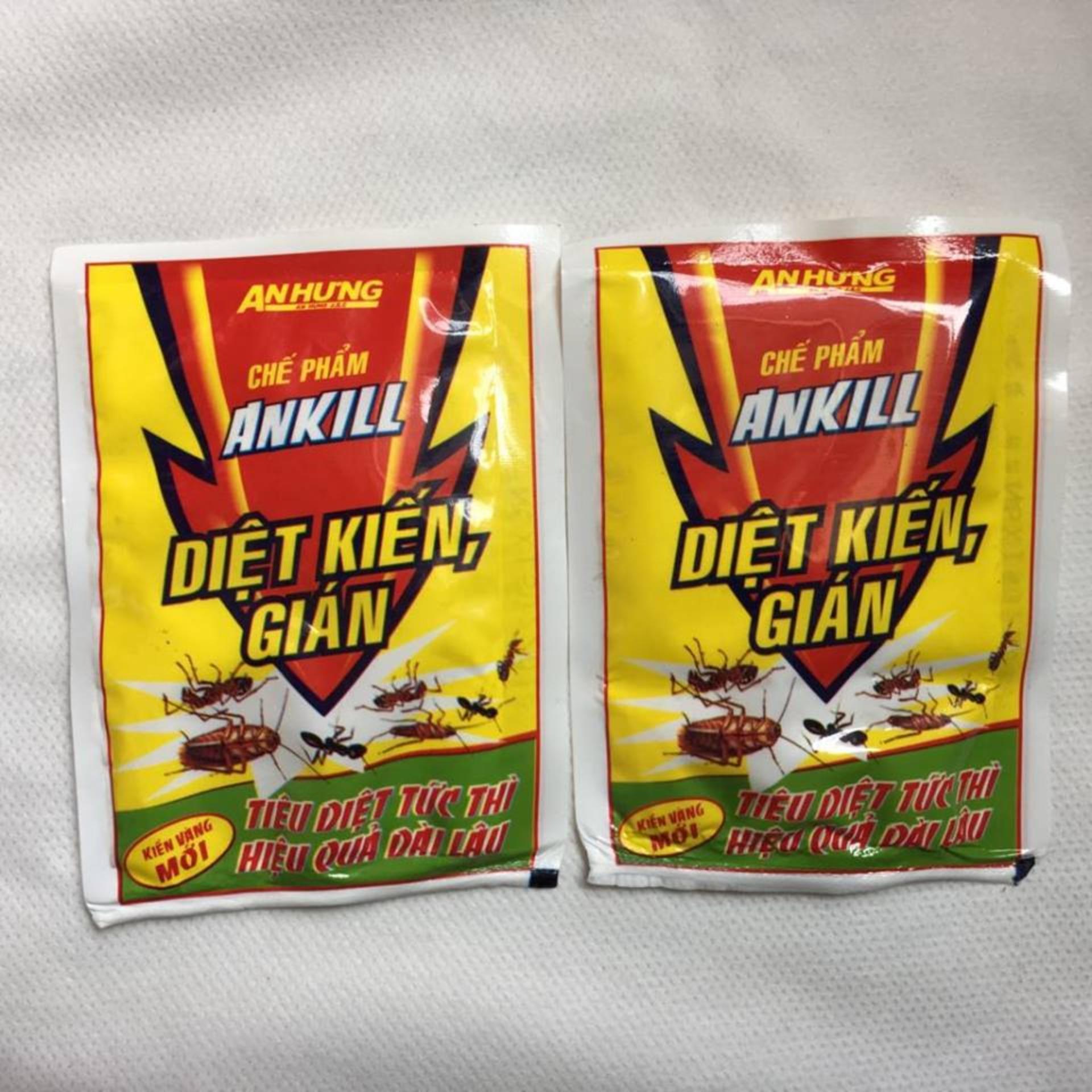 Bộ 4 gói thuốc diệt kiến, gián dạng bột-VườnXanh