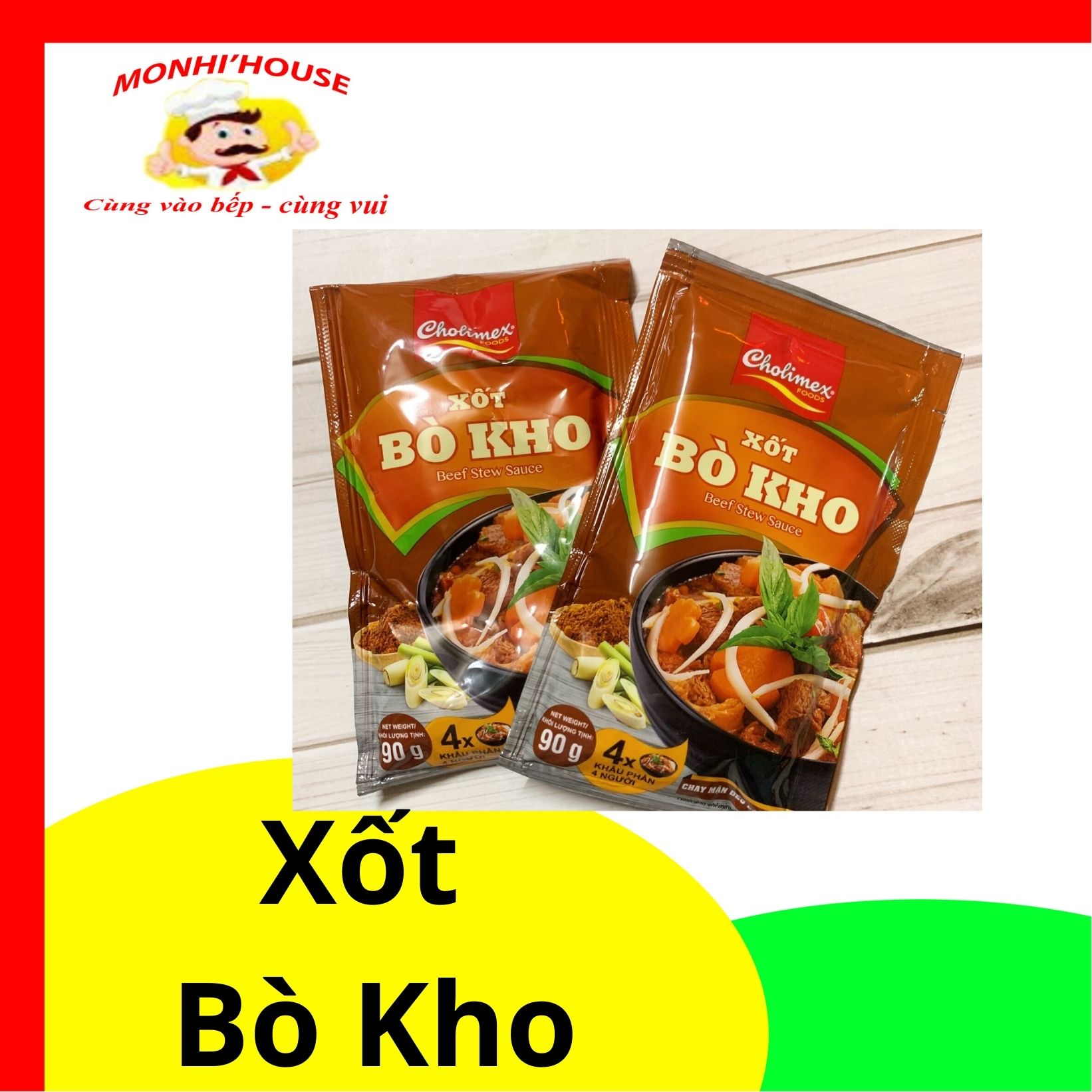 Xốt bò kho cholimex gói 90g