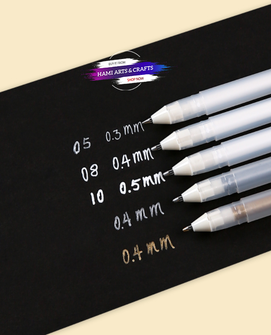 Bút Trắng Gelly Roll Sakura Full Nét (0.5-0.8-1.0)