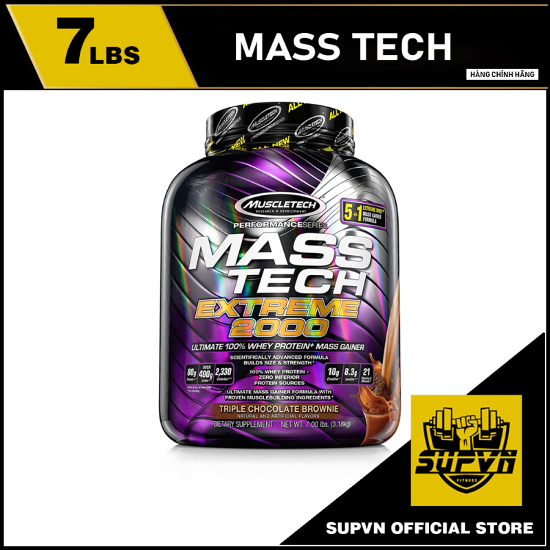 Mass Tech Extreme 2000 7Lbs - Sữa tăng cân hấp thu nhanh dành cho người gầy Muscletech Masstech