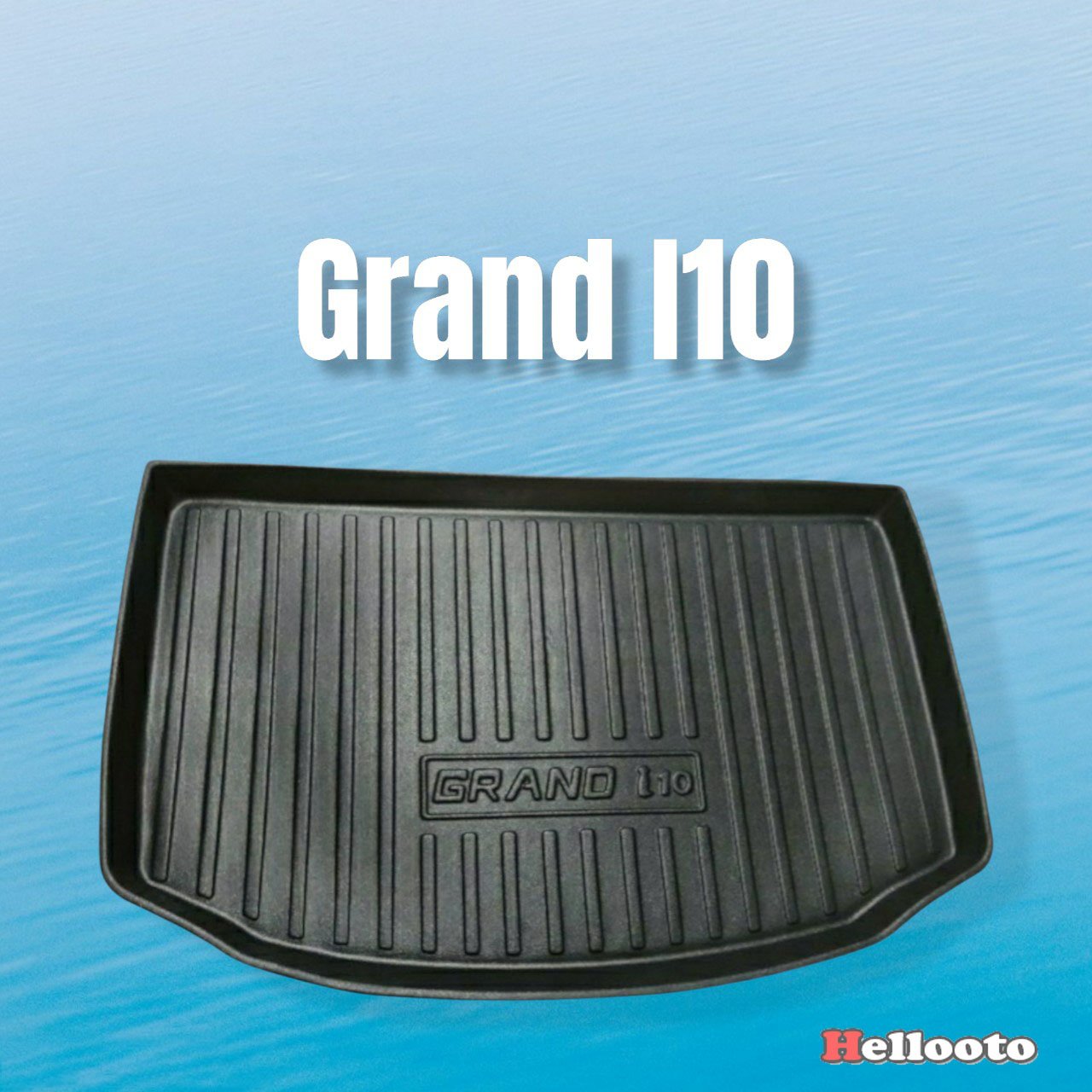 Lót Cốp Nhựa Xe Grand I10 đời 2014 đến 2022 Chất Liệu Nhựa Dẻo Đàn Hồi, Không Mùi, Dễ Dàng Vệ Sinh Lau Rửa