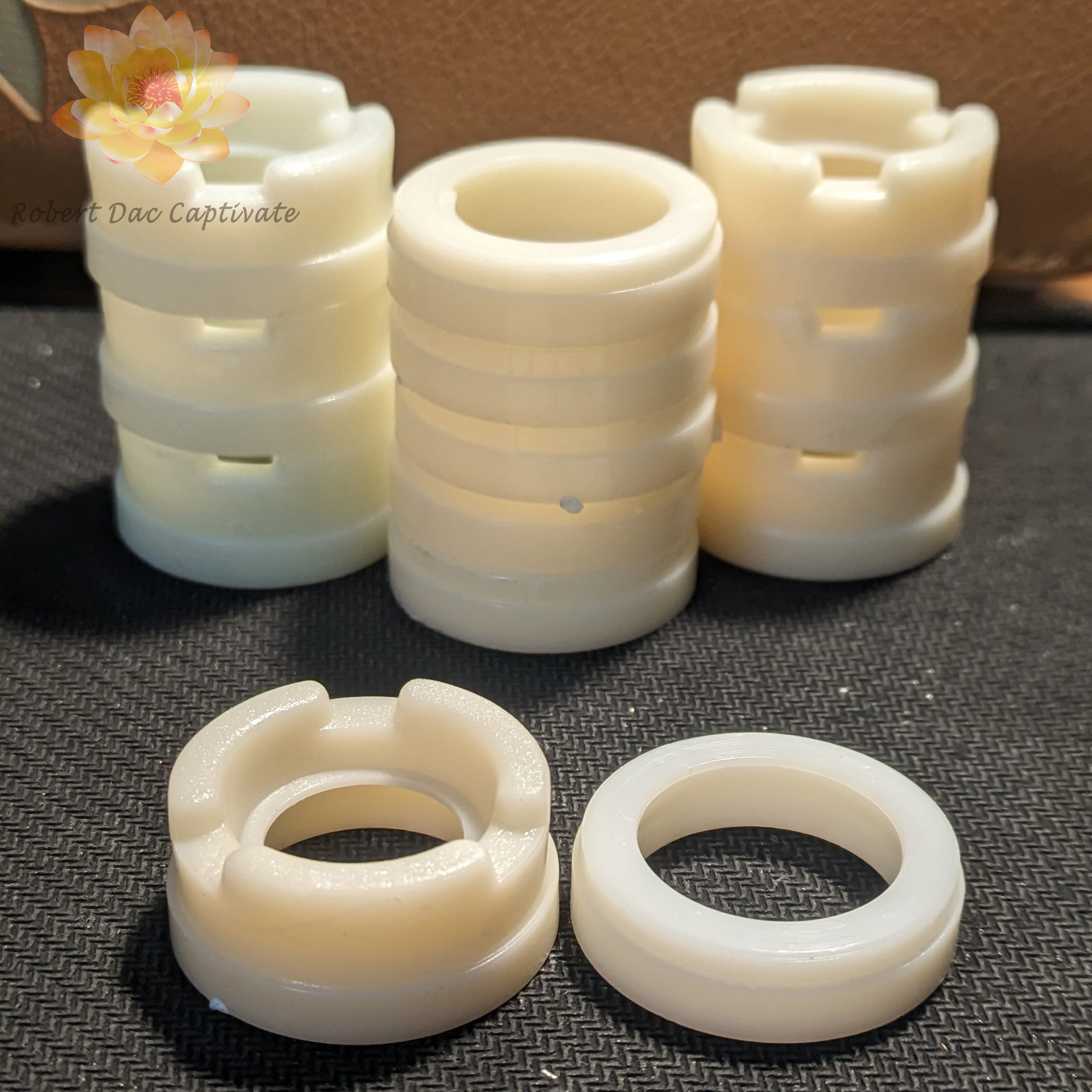 Sơ mi nhựa bi 608 gắn quạt (Mẫu lùn)
