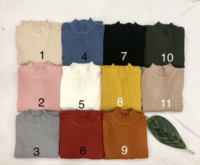 Áo Len Tăm Cổ 3 Phân