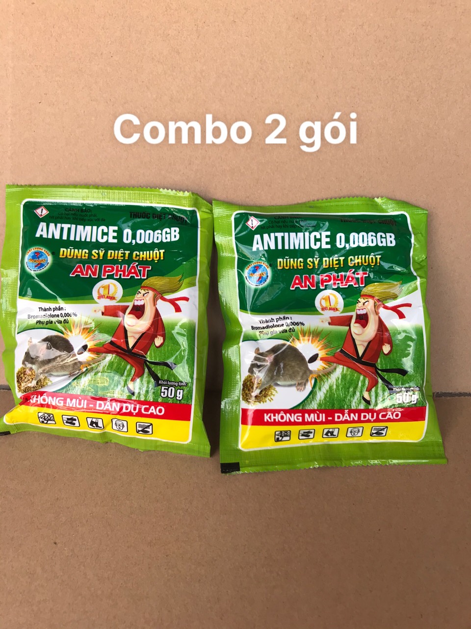 Bả thóc diệt chuột  2 gói 50gam