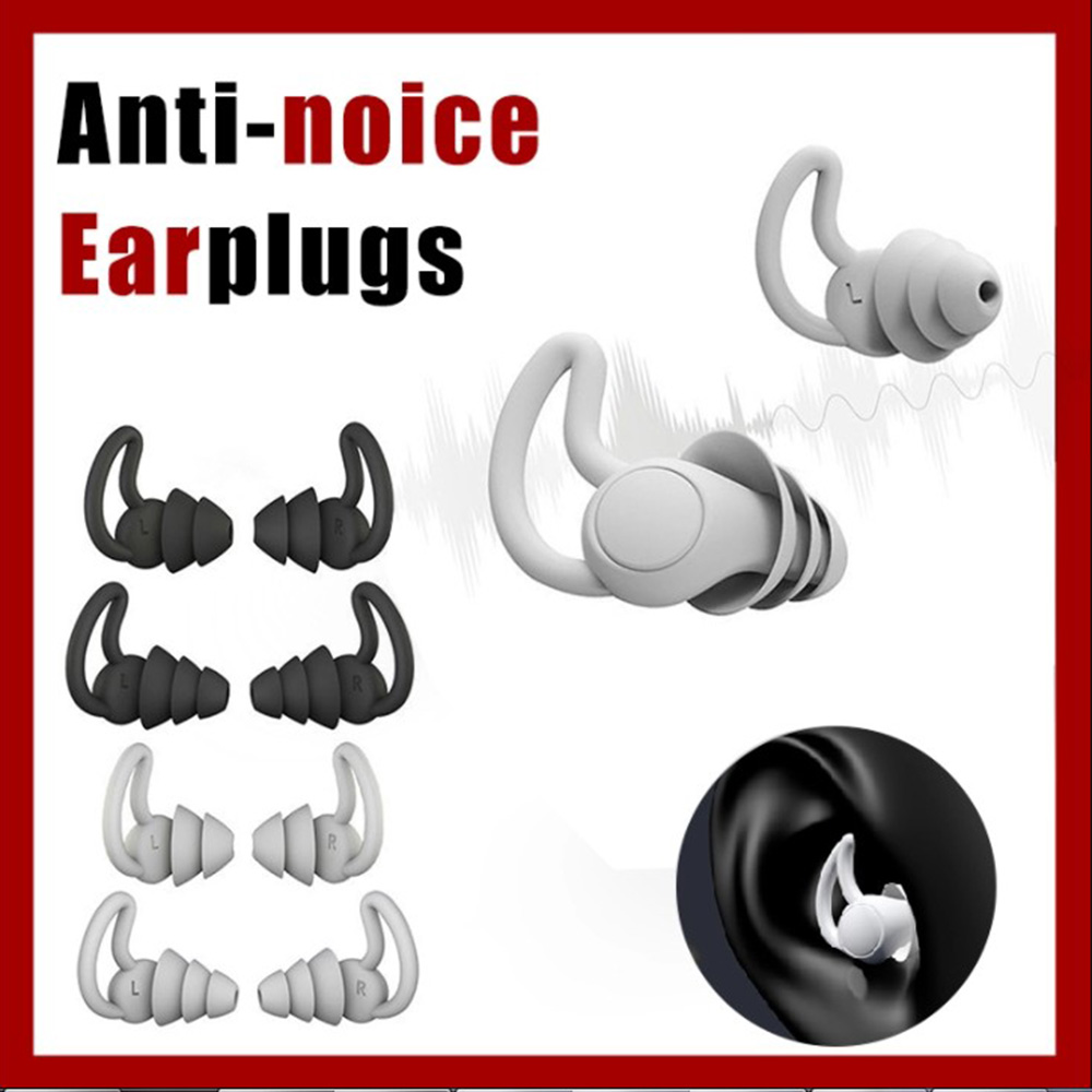 XAVIE Comfortable Enjoy sleep Quiet Tapered Shape Soft Silicone Ear Plugs Ear Protector Protective Earplugs Noise reduction Earplugs