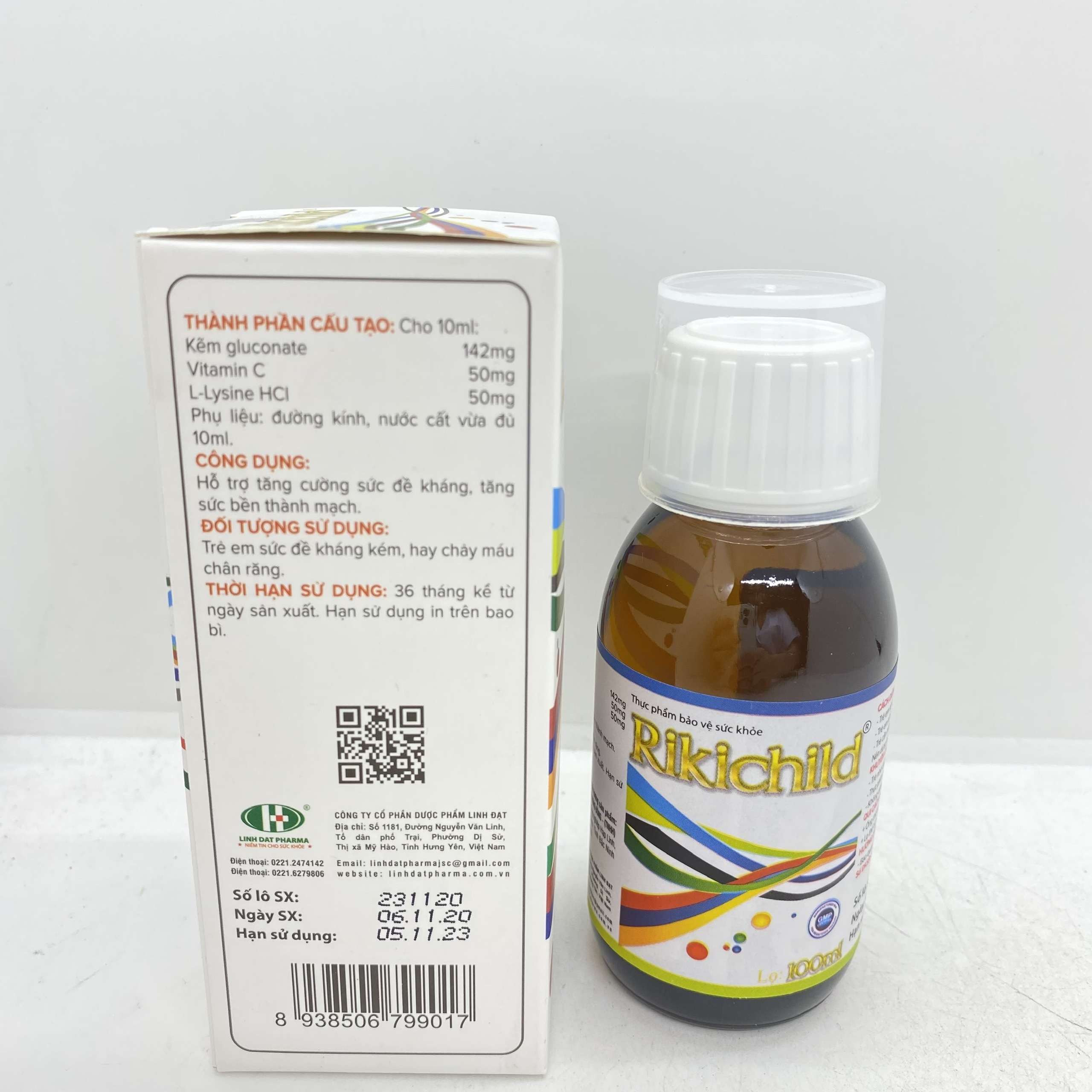 Siro Kẽm Rikichild lọ 100ml