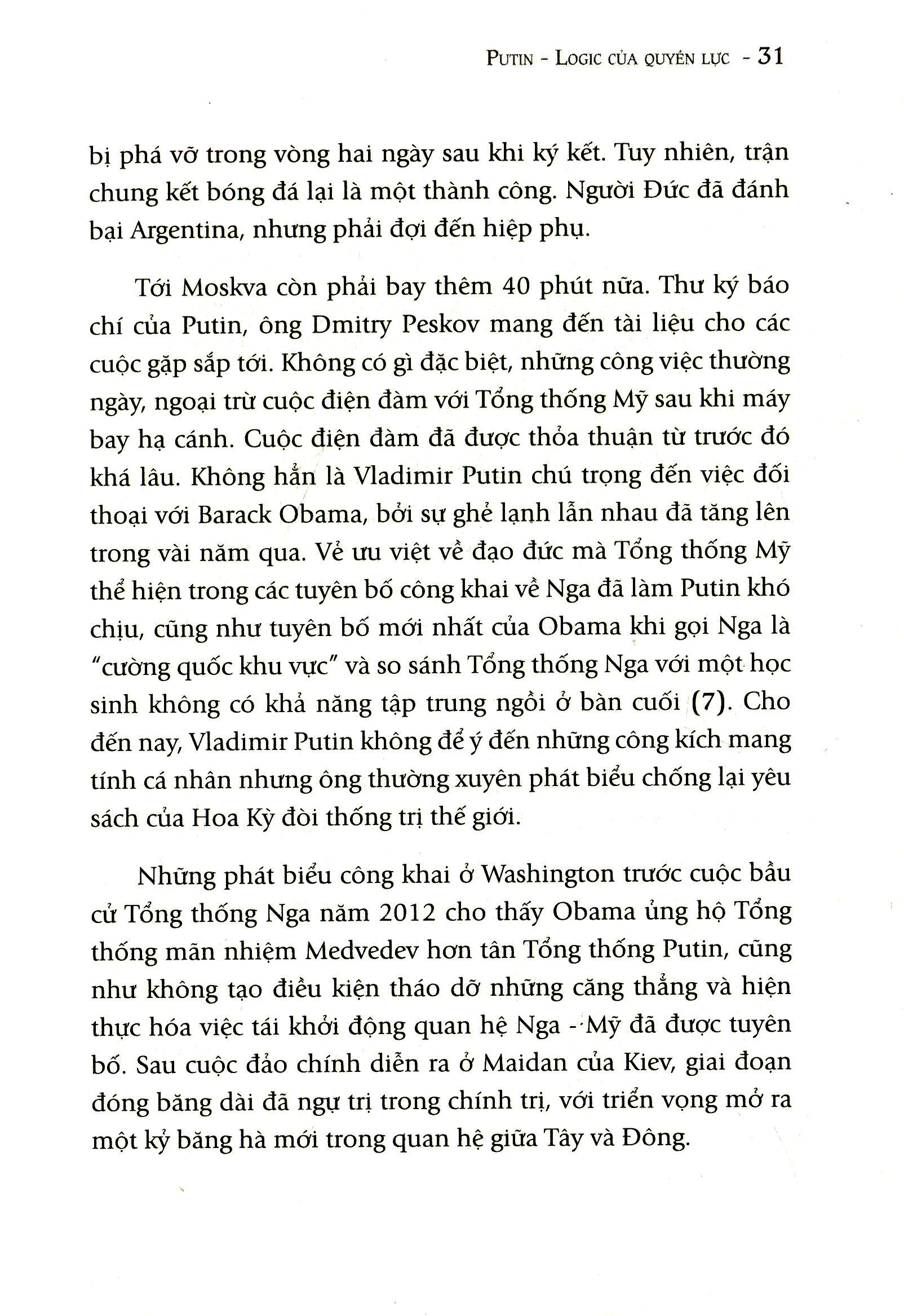 Putin - Logic Của Quyền Lực