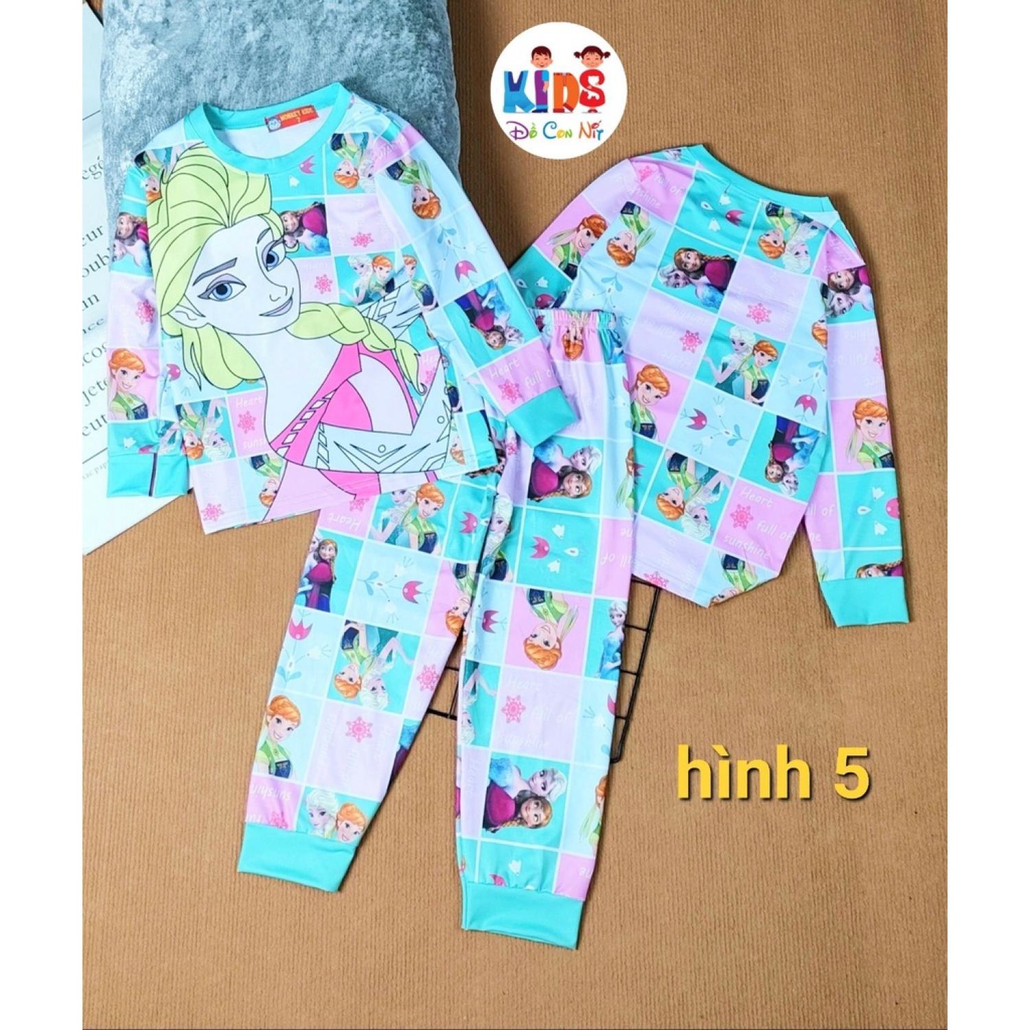 (11-23 KÝ) THUN LẠNH 3D TAY DÀI BÉ GÁI - ĐỒ BỘ TRẺ EM