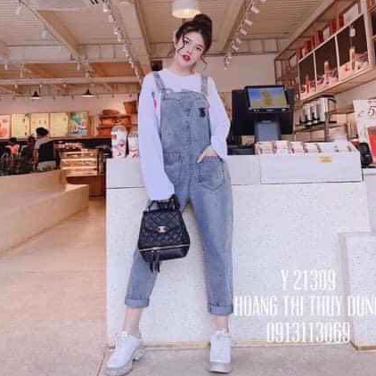 ( ẢNH THẬT + VIDEO) YẾM QUẦN JEAN, BÒ DÀI THÊU CHỮ TB HÀN QUỐC, LEVERMART