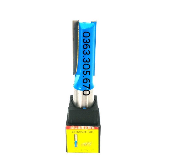 Mũi phay gỗ THẲNG CAO CẤP 6mm , cốt 6.35mm-12.7mm