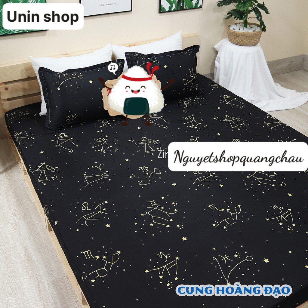 Combo 4 bộ ga gối (ga kèm 2 vỏ gối nằm) được chọn mẫu