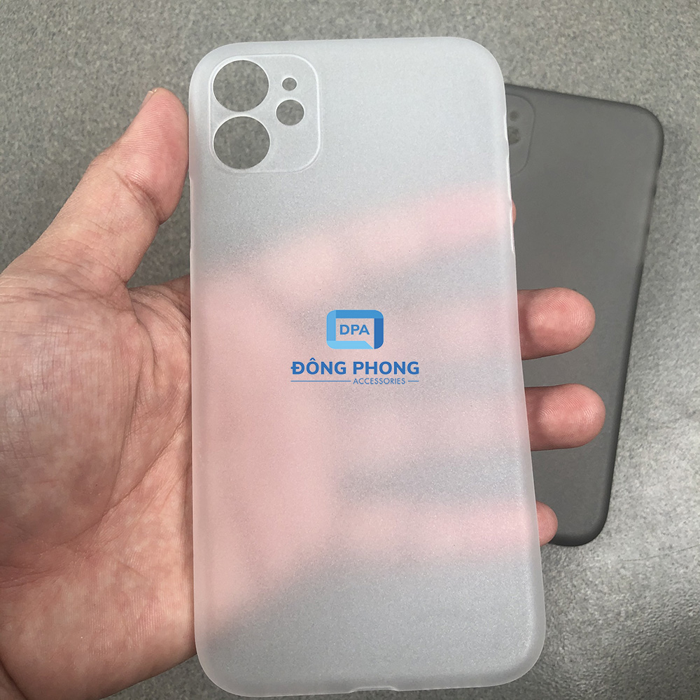 Combo 2 Ốp Lưng Trong Nhám Unibody iPhone 11 Mỏng Giấy
