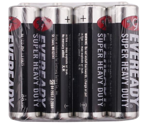 Pin Tiểu AA Eveready Super Heavy Duty 1.5V (Nhập Khẩu Indonesia) (Không rò rỉ) - 4 viên