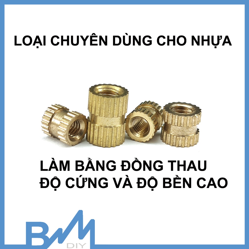 Ốc cấy - tán cấy - sò cấy gỗ nhựa M3 M4