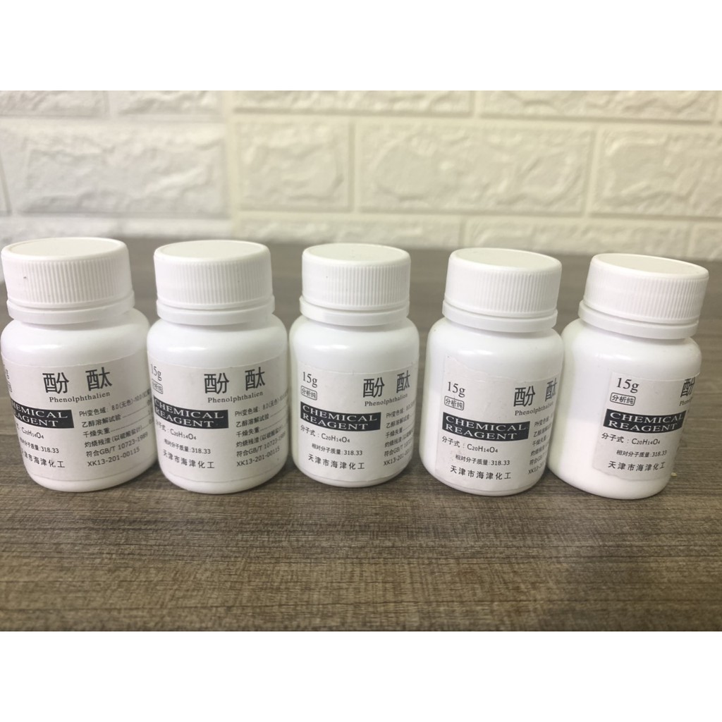 Phenolphtalein Dạng Bột 15G - Bột Phenolphtalein Chất Chỉ Thị Kiềm