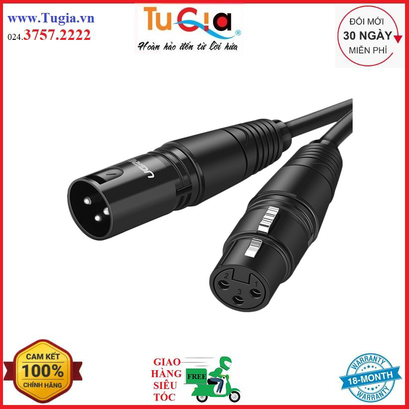 Cáp nối dài ugreen xlr 20716 - hàng chính hãng