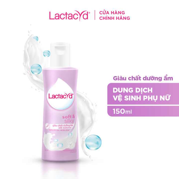 Dung dịch vệ sinh phụ nữ Lactacyd Soft Silky TÍM