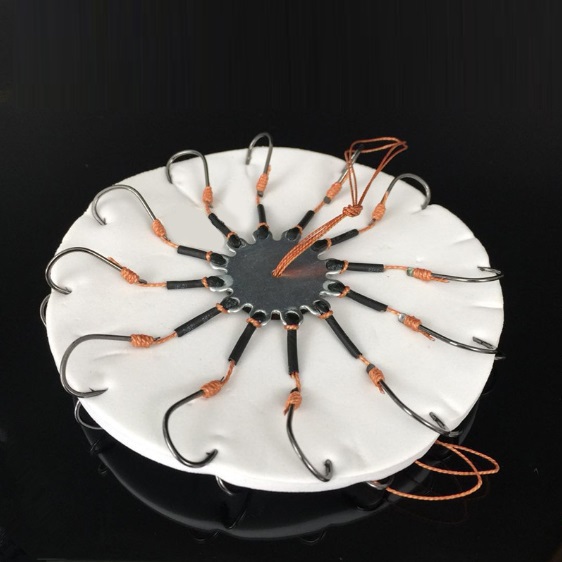 Bộ chùm 8 lưỡi móc câu - size 11 - lưỡi câu cá chùm 8 móc siêu nhạy, bền và chất lượng -